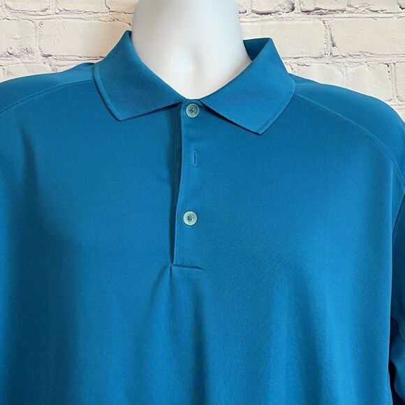 Nike Golf Tour Performance Dri Fit Polo Shirt Adult Large Blue Mens - Picture 2 of 11